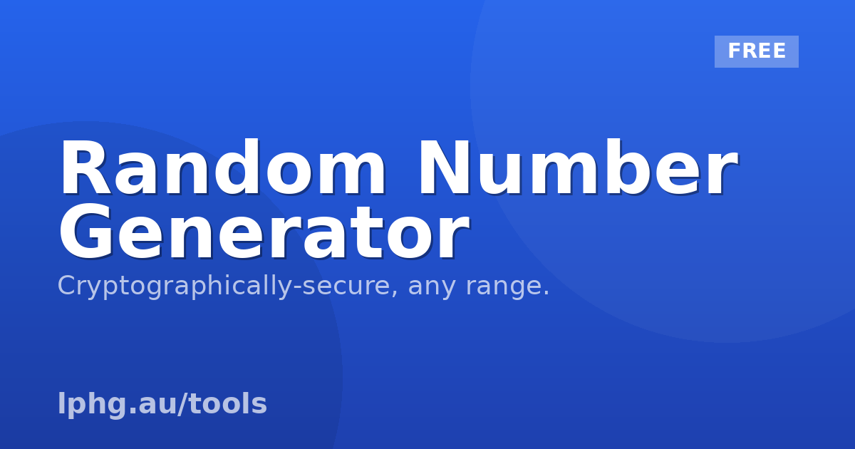 Random Number Generator — Pick a Number Between Any Range | LPH Digital ...